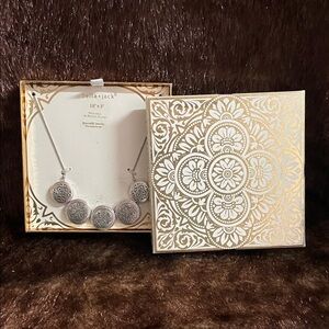 Reversible Necklace 18" + 3" extender Silver and Heavy